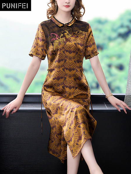 เดรสวัยผู้ใหญ่40-60ปี เดรสคุณแม่ ชุดเดรสทำงานวัยผู้ใหญ่ แบรนด์ MAMA DRESS