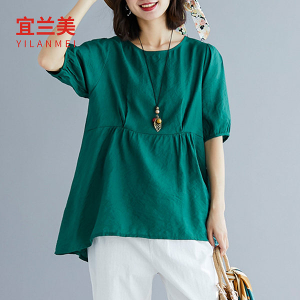 แบบเสื้อสวยๆ เสื้อผ้าฝ้ายลินิน เสื้อเชิ้ตผ้าลินิน
