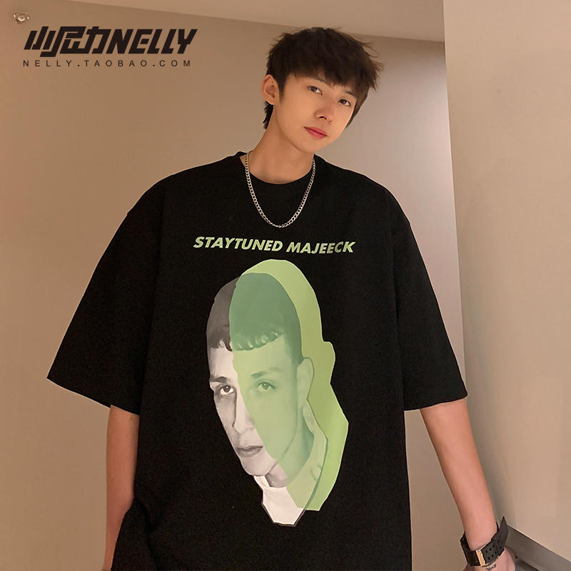 เสื้อยืดคอกลม ผู้ชาย เสื้อยืดผู้ชายเกาหลี เสื้อยืดเกาหลี แบรนด์ NELLY