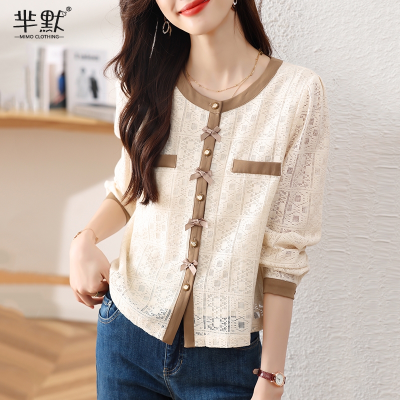 เสื้อลูกไม้ เสื้อเชิ้ตแขนยาว