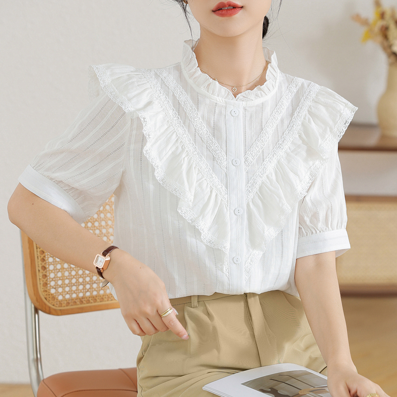 เสื้อเชิ้ตผู้หญิงแขนยาว เสื้อเชิ้ตผู้หญิงใส่ทํางาน 390 บาทต่อชิ้น ฟรีค่าจัดส่ง