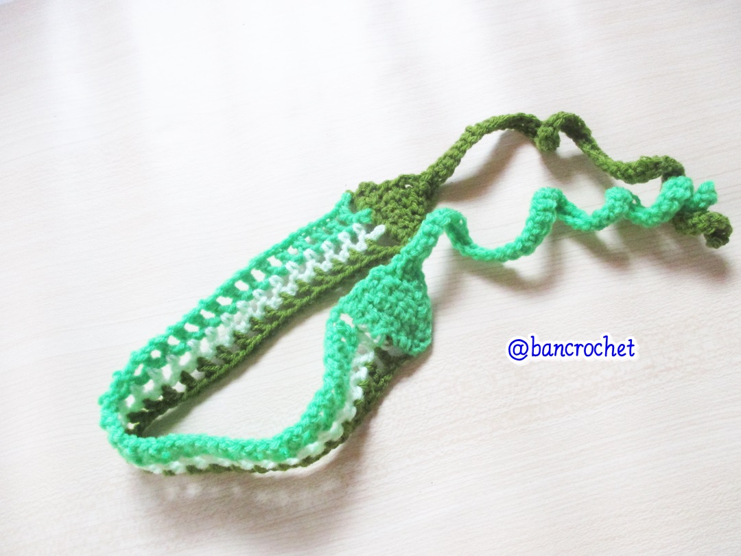 Bancrochet ที่คาดผมถักโครเชต์ สลับสี crochet headband หลากสี 1-1.5*13 inch