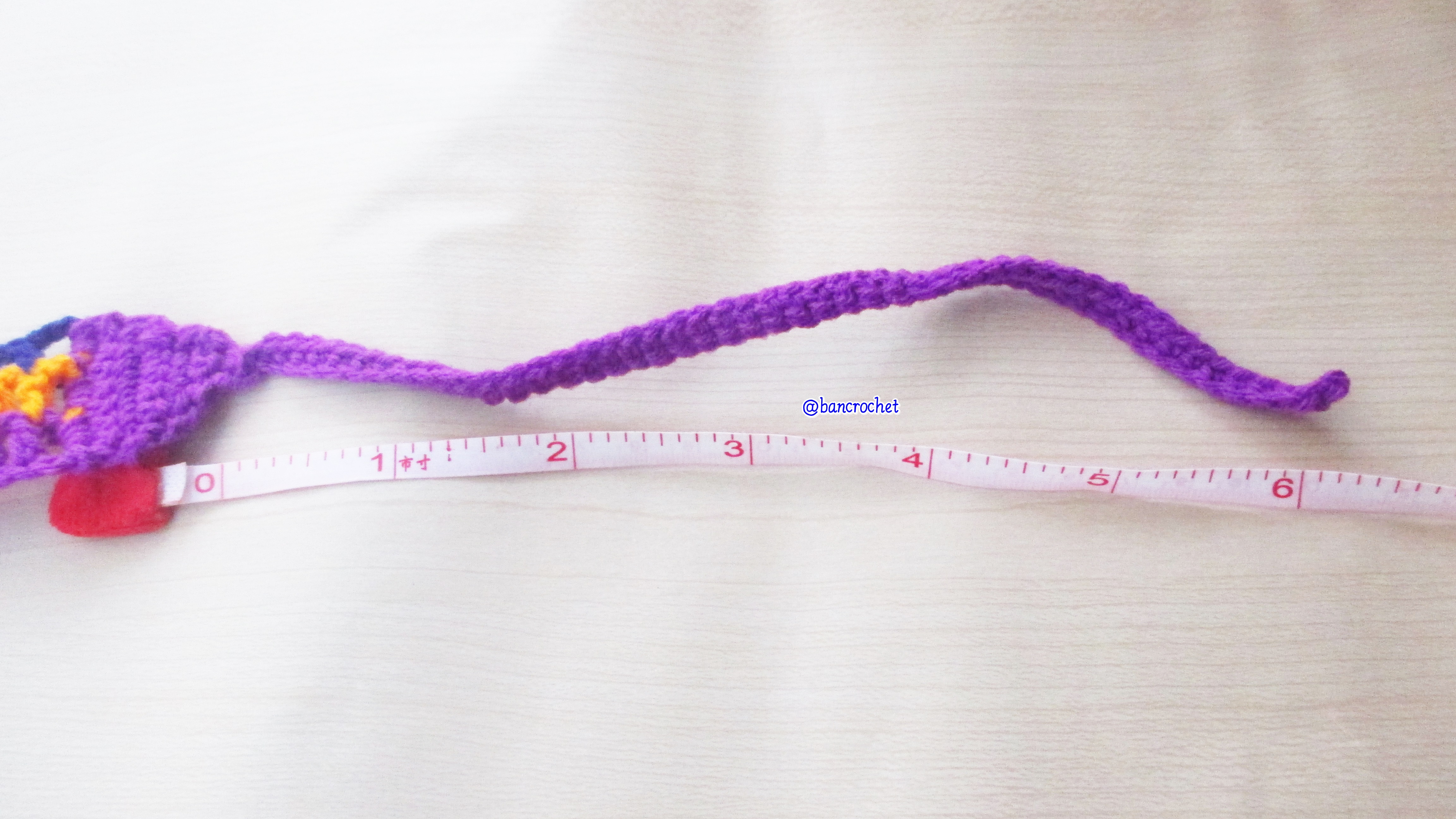 Bancrochet ที่คาดผมถักโครเชต์ สลับสีสดใส Crochet Headband หลากสี 1-1.5*13 inch