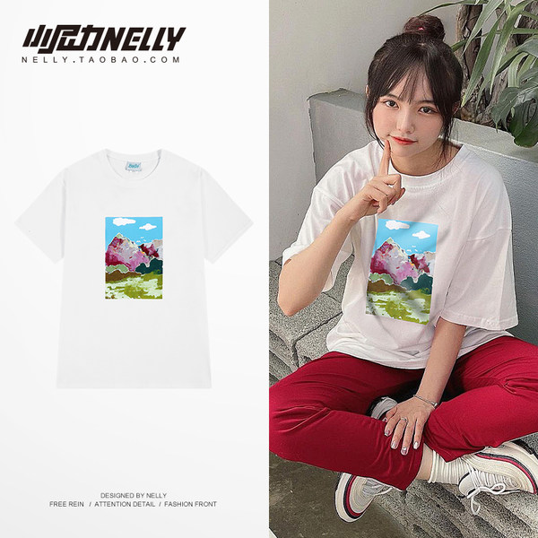 เสื้อยืดคอกลม ผู้ชาย เสื้อยืดผู้ชายเกาหลี เสื้อยืดเกาหลี แบรนด์ NELLY