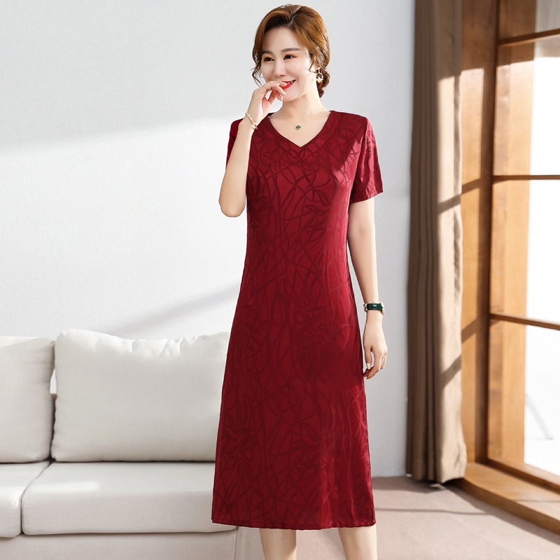 เดรสวัยผู้ใหญ่40-60ปีเดรสคุณแม่