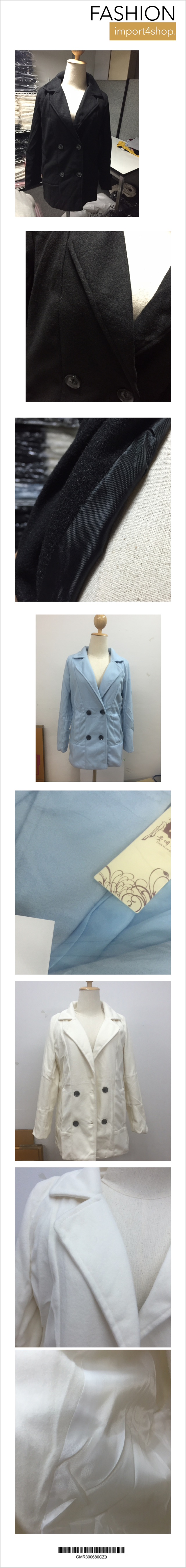 CLASSIC BLACK COAT เนื้อผ้าไม่หนามาก เหมาะกับไปเที่ยวช่วงนี้จ้า ผ้าสำลีผสมสักกะหลาด บุซับใน [ เสื้อโค้ท กันหนาว สีดำ ] พร้อมส่ง BLACK