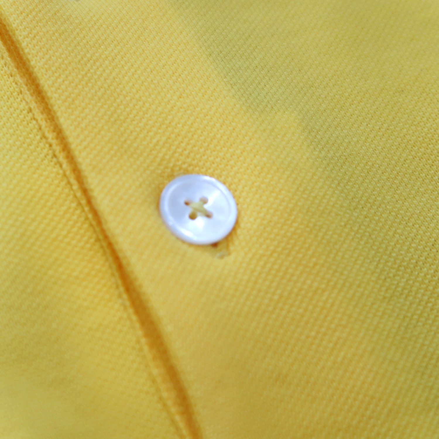 Hermes Jaune Vif Cotton Polo Shirts Size M