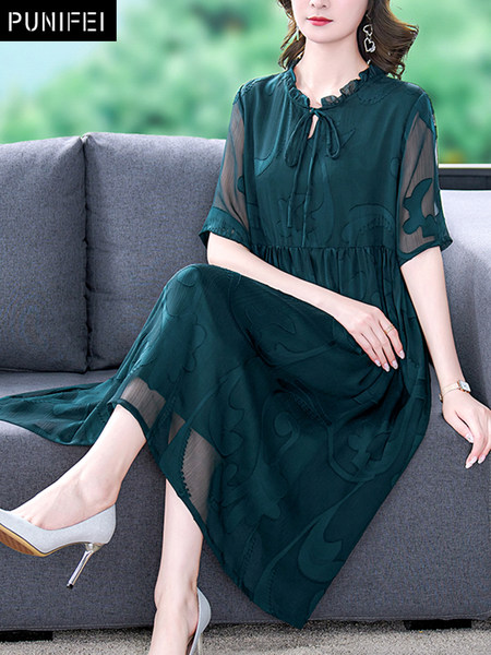 เดรสวัยผู้ใหญ่40-60ปี เดรสคุณแม่ ชุดเดรสทำงานวัยผู้ใหญ่ แบรนด์ MAMA DRESS