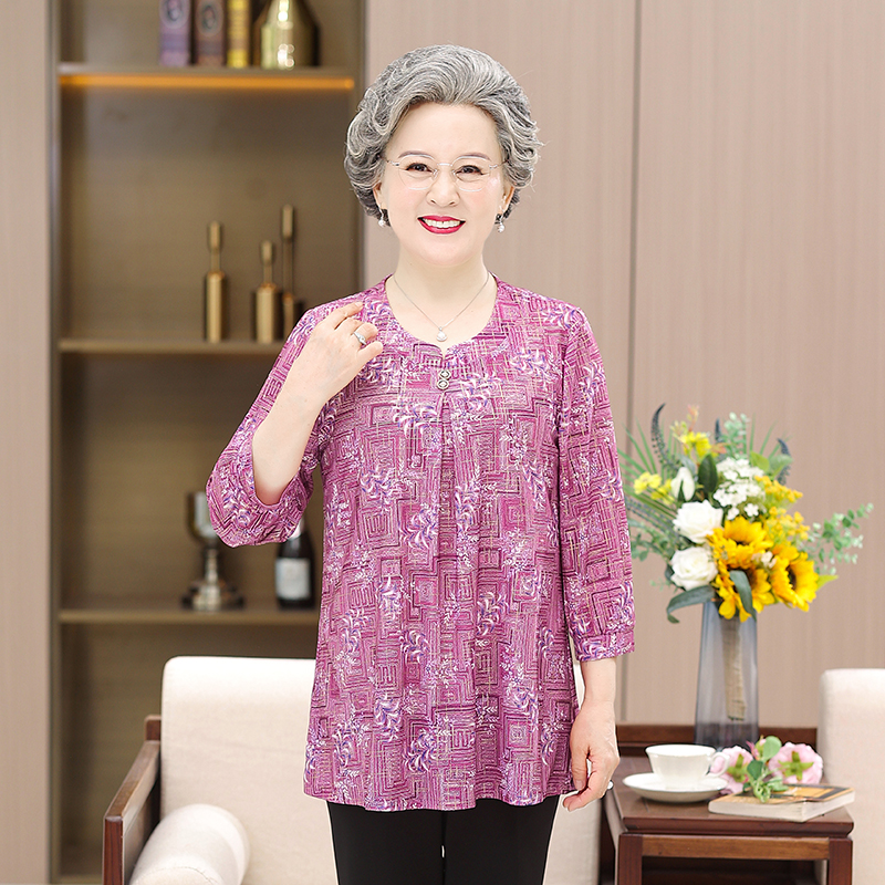 เสื้อคุณยาย เสื้อผู้วัยอายุ60-70ปี มีขนาด L-4XL(อกประมาณ35-45นิ้ว)