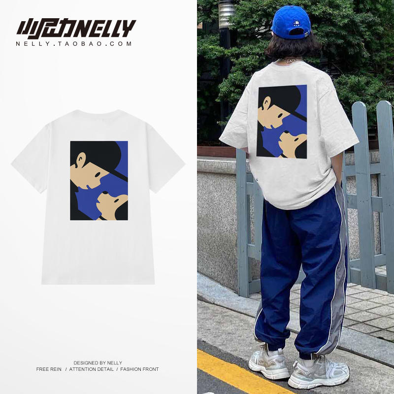 เสื้อยืดคอกลม ผู้ชาย เสื้อยืดผู้ชายเกาหลี เสื้อยืดเกาหลี แบรนด์ NELLY