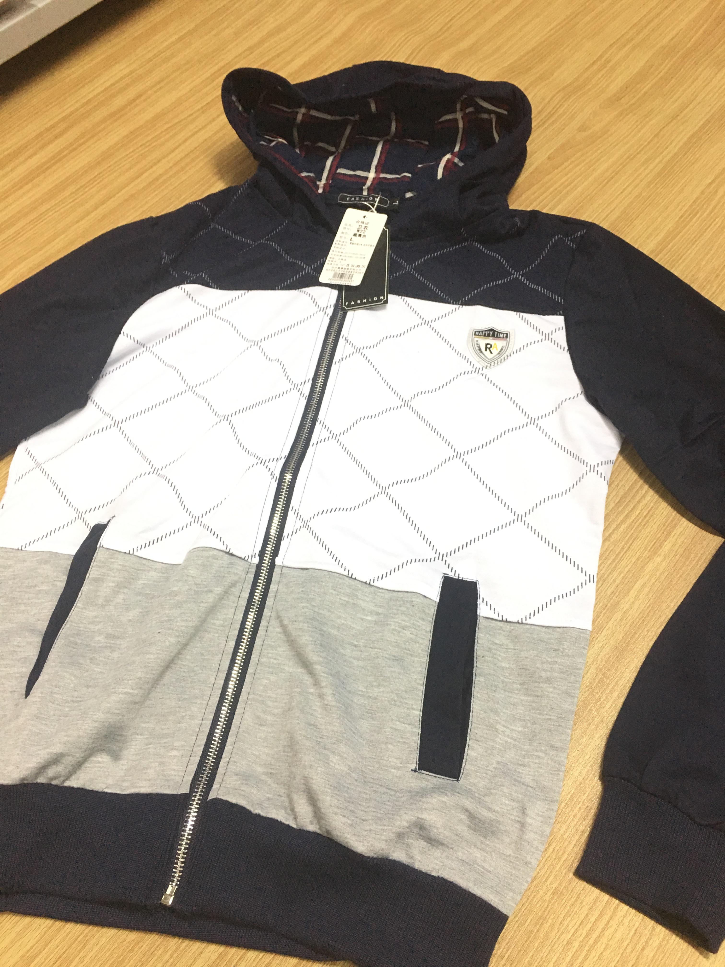 เสื้อคลุมผู้ชาย สไตล์เกาหลี ทรงสวย ผ้า cotton same pic L