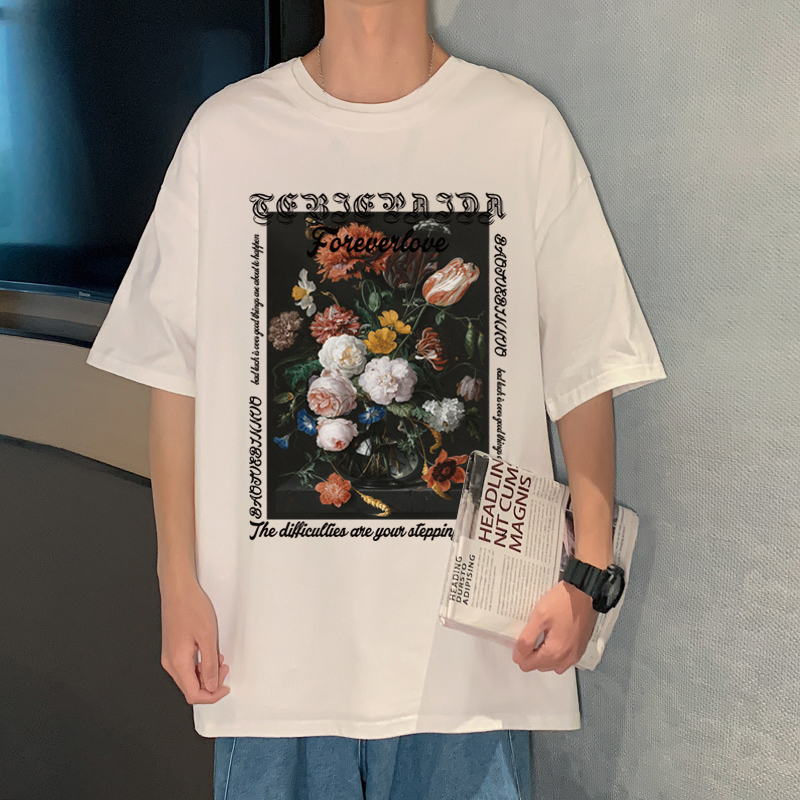 เสื้อยืดผู้ชายอ้วน M-5XL