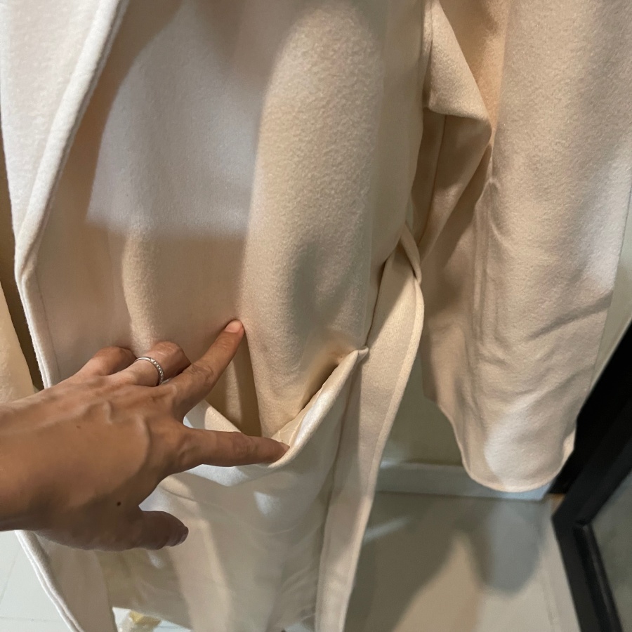 เสื้อโค้ทยาว สไตล์เกาหลี ผ้าวูลผสม แต่งสายผูกเอว ใส่ได้หลายสไตล์ มี 3 สี พร้อมส่ง