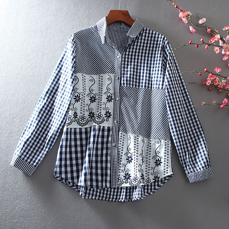 เสื้อลินิน เสื้อผ้าฝ้ายลินิน เสื้อเชิ้ตผ้าลินิน ปักลายสวยๆด้วยด้าย สไตล์VINTAGE BY Dreamroom