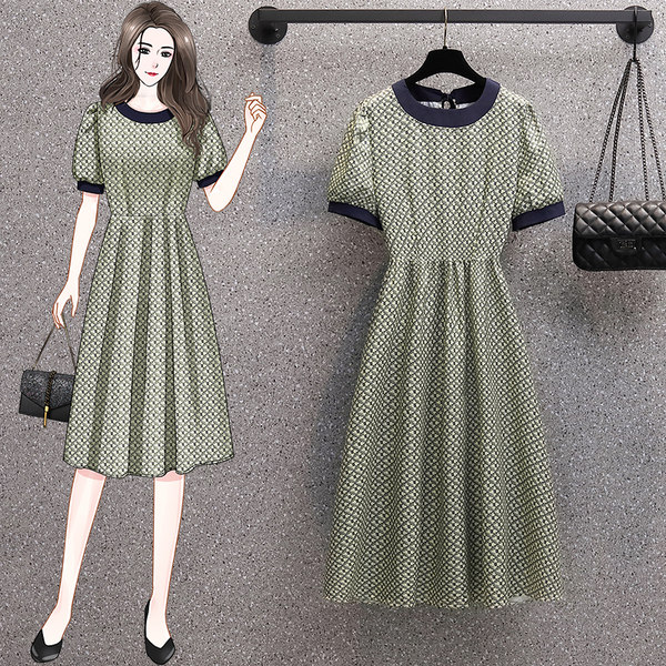 เดรสคนอ้วน เดรสสาวอวบ ชุดเดรสคนอ้วนวัยรุ่น BY PLUS SIZE Girl