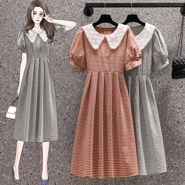 เดรสคนอ้วน เดรสสาวอวบ ชุดเดรสคนอ้วนวัยรุ่น BY PLUS SIZE Girl