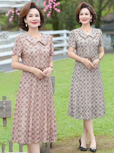 เดรสวัยผู้ใหญ่40-60ปี เดรสคุณแม่ ชุดเดรสทำงานวัยผู้ใหญ่ แบรนด์ MAMA DRESS