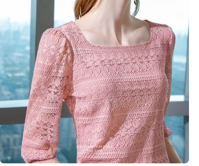 เสื้อลูกไม้ ผู้หญิง แฟชั่น เสื้อลูกไม้ แบบทันสมัย ใส่สวย ออกงาน ทำงาน ได้ทุกโอกาส ลุ๊คคุณหนู 900155