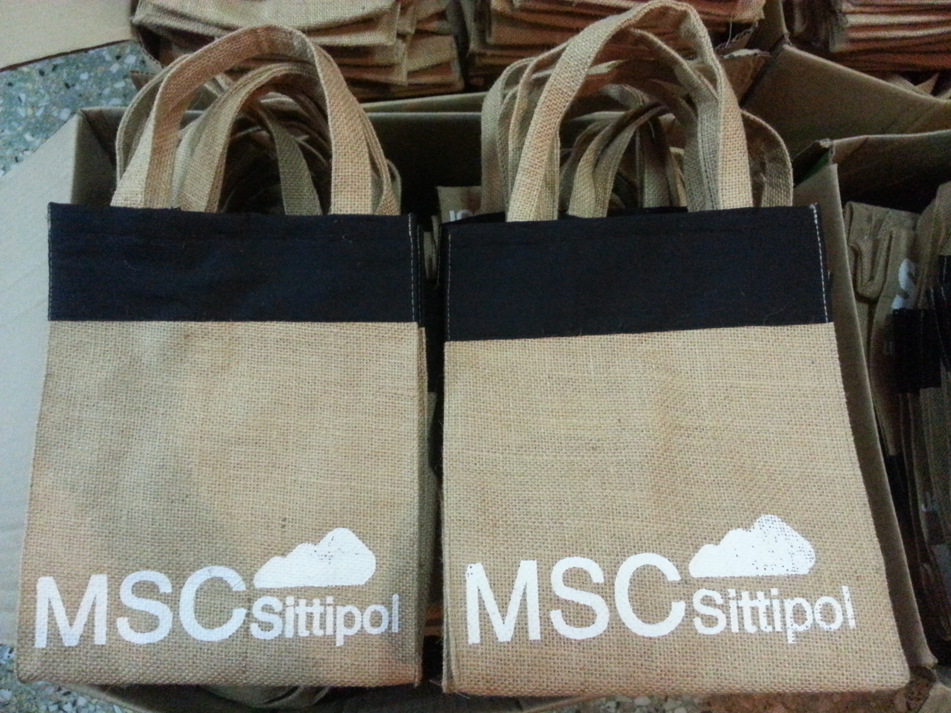 ถุงผ้ากระสอบสกรีน...บจก.MSC Sittipol