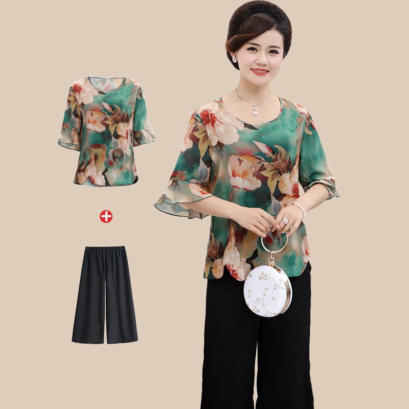 เสื้อคุณแม่สูงวัย เสื้อผ้าผู้ใหญ่ สวยๆ ชุดคุณนาย ผู้หญิงอายุ40-60 วัยกลางคน