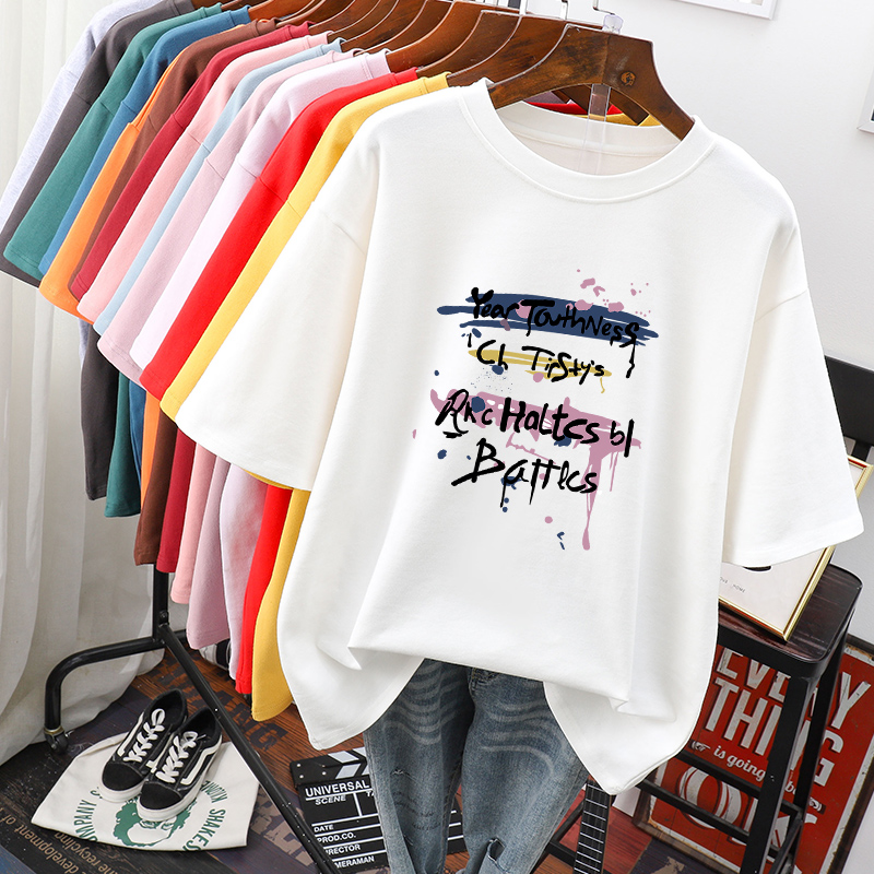 เสื้อยืดคอตตอน สกรีนลายน่ารัก มีหลากหลายสี ส่งฟรีทั่วไทย BY JIMIAO