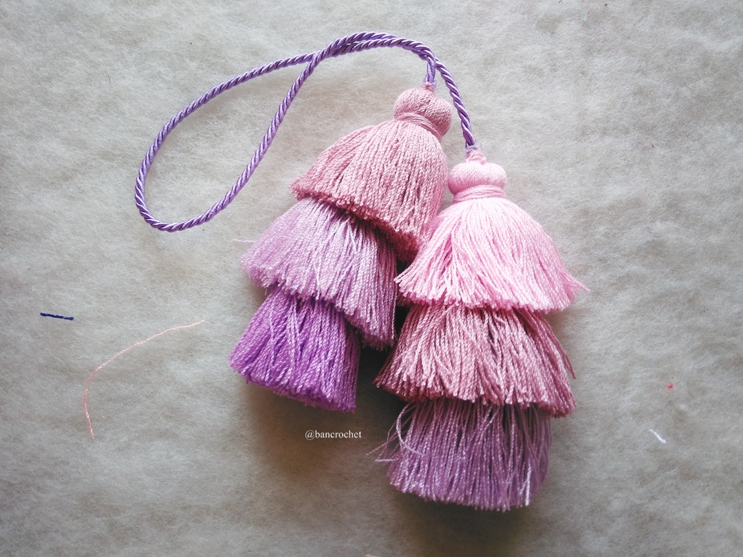 พวงกญแจพู่แขวนกระเป๋า Tassel keychains หลากสี 5.5-6 นิ้ว