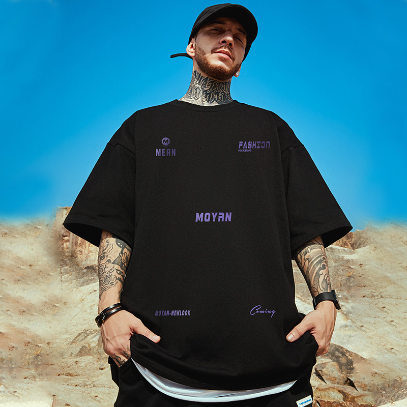 เสื้อยืดผู้ชายอ้วน S-5XL(อกเสื้อ39-51นิ้ว)