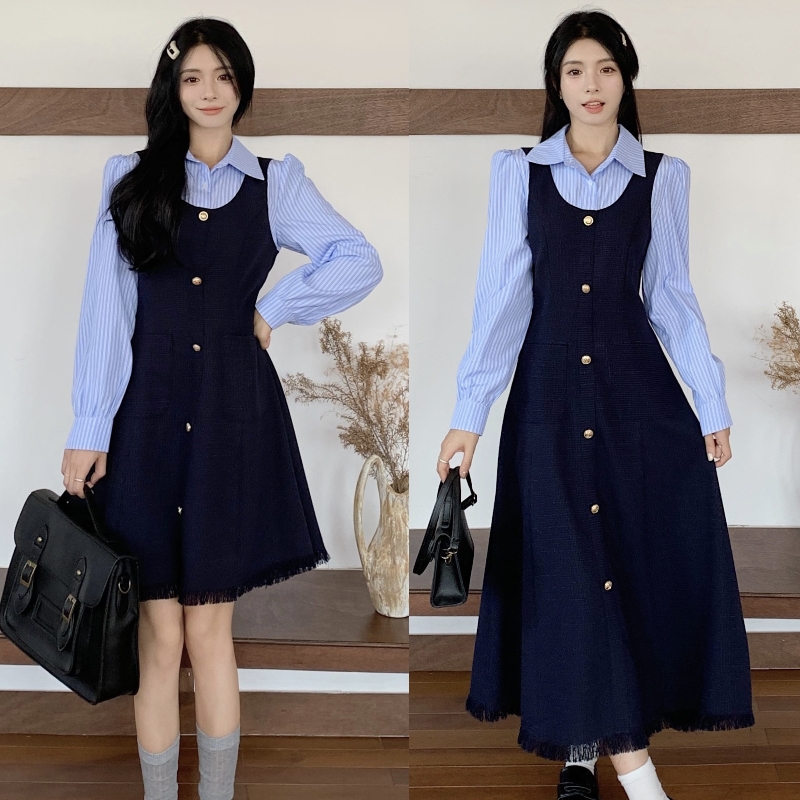 เดรสสาวอวบ มีไซส์ L-4XLอกเสื้อ 38-47 นิ้ว ใส่ได้ทั้งสาวหุ่นดีน่ารักจนถึงสาวอวบพลัสไซส์ จัดส่งฟรี! ทักแชทสั่งซื้อ