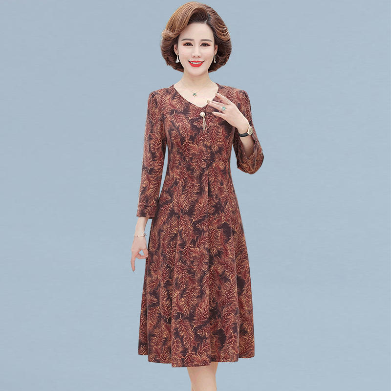 เดรสวัยผู้ใหญ่40-60ปีเดรสคุณแม่