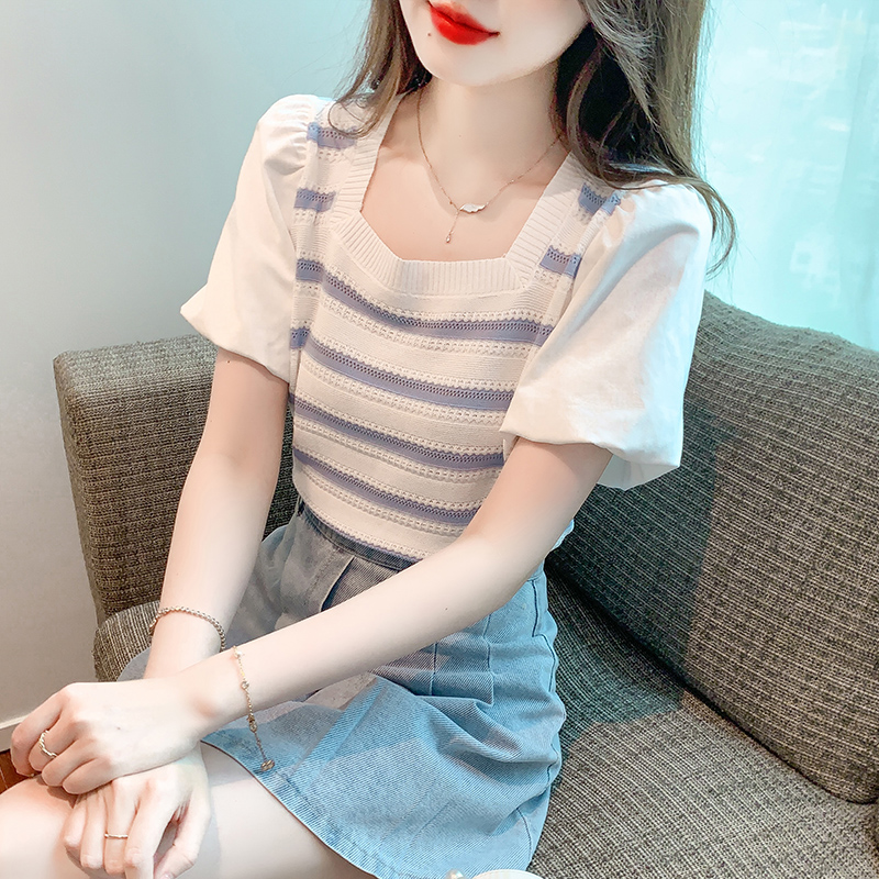 เสื้อผ้าวัยรุ่นเกาหลี เสื้อยืดวัยรุ่นผู้หญิง มีขนาด S M L XL