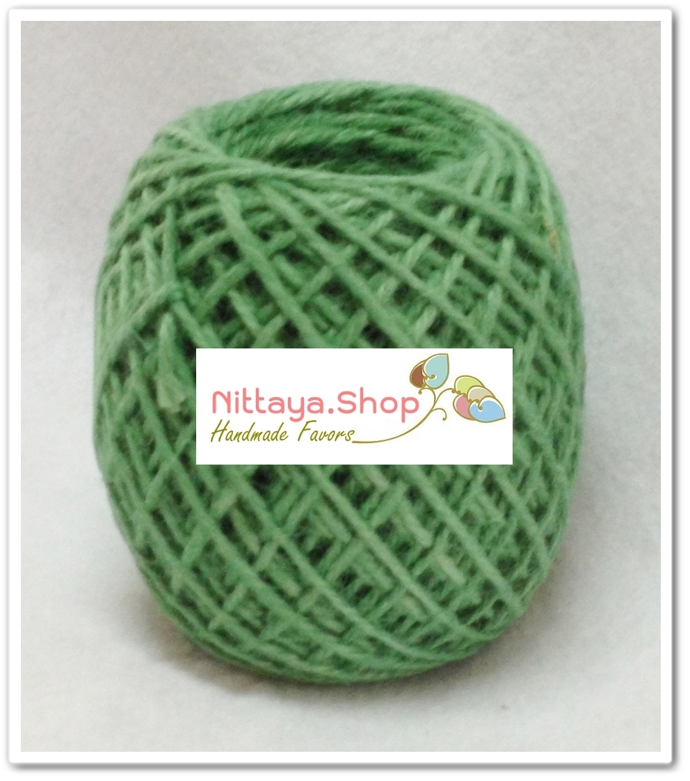 เชือกกระสอบสีธรรมชาติและย้อมสี