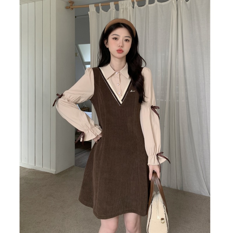 เดรสสาวอวบ มีไซส์ L-4XLอกเสื้อ 38-47 นิ้ว ใส่ได้ทั้งสาวหุ่นดีน่ารักจนถึงสาวอวบพลัสไซส์ จัดส่งฟรี! ทักแชทสั่งซื้อ