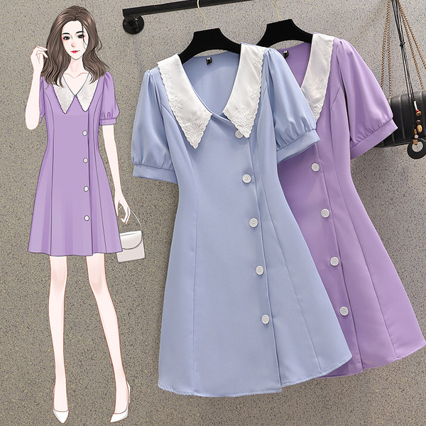 เดรสคนอ้วน เดรสสาวอวบ ชุดเดรสคนอ้วนวัยรุ่น BY PLUS SIZE Girl