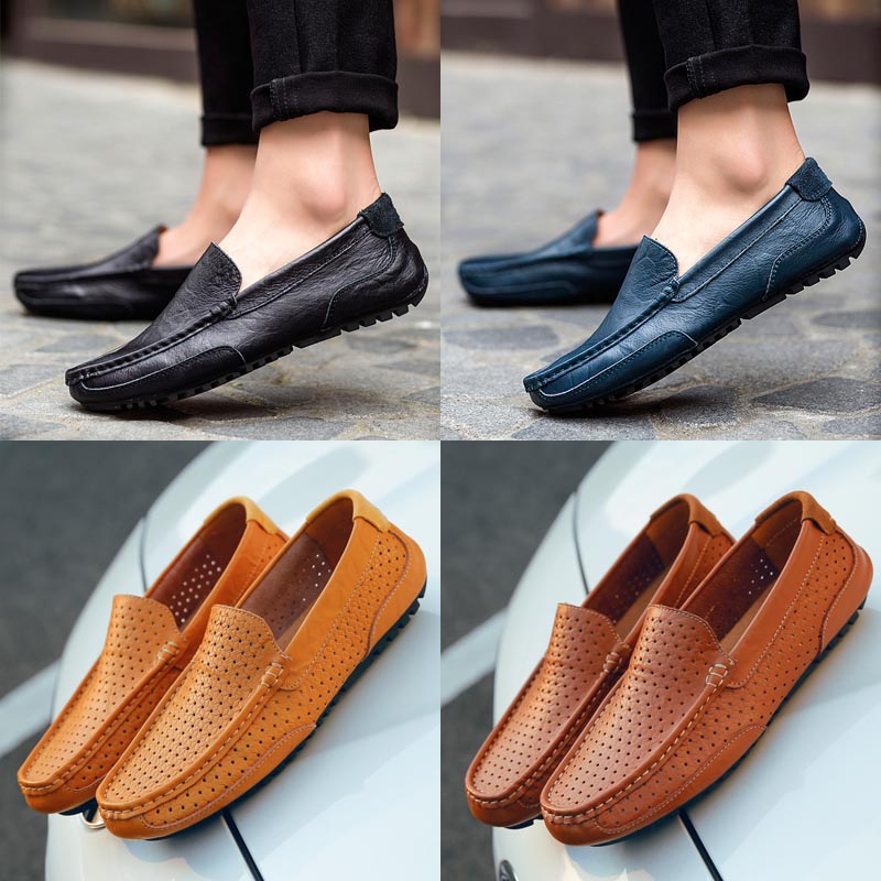 รองเท้าโลฟเฟอร์ชาย รองเท้าผู้ชาย รองเท้าแฟชั่นชาย รองเท้าหนังผู้ชาย Men Loafer Slip-On Shoes
