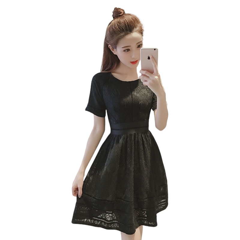 Dress4318 เดรสลูกไม้ทรงสวย เย็บติดซับในอย่างดีทั้งชุด เอวเข้ารูป ซิปหลังใส่ง่าย ผ้าลูกไม้เกรดพรีเมียมลายทึบเนื้อหนาเรียบสวย ผ้าดีงานสวยเหมือนราคาหลักพัน ทรงนี้ใส่เมื่อไหร่ก็สวย