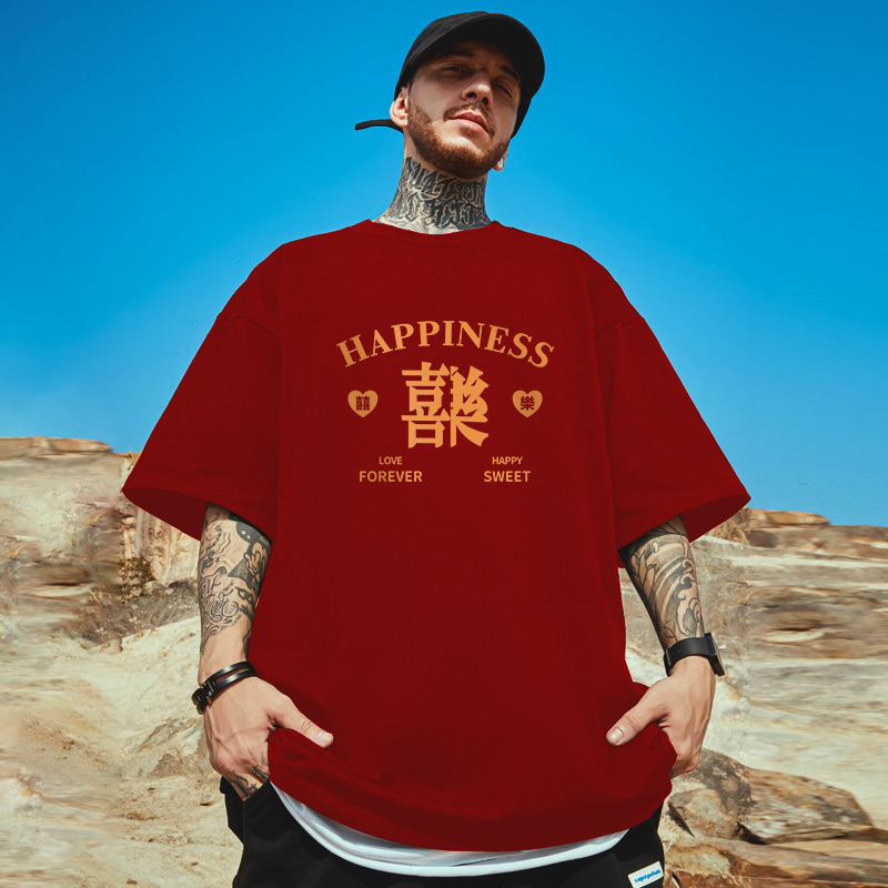 เสื้อยืดผู้ชายอ้วน S-5XL(อกเสื้อ39-51นิ้ว)