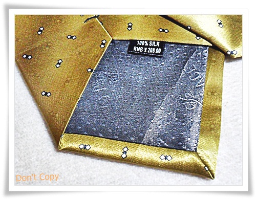 เนคไท ผู้ชาย Hermes สีทอง N021