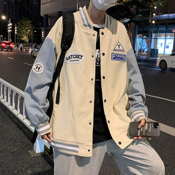 เสื้อแจ็คเก็ตเบสบอล เสื้อคลุม เสื้อแขนยาวสไตล์เกาหลี