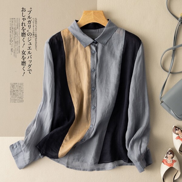 เสื้อลินิน แบบเสื้อสวยๆ เสื้อผ้าฝ้ายลินิน เสื้อเชิ้ตผ้าลินิน BY LININ