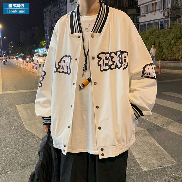 เสื้อแจ็คเก็ตเบสบอล เสื้อคลุม เสื้อแขนยาวสไตล์เกาหลี