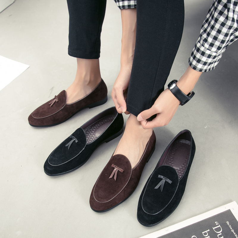 รองเท้าโลฟเฟอร์ชาย รองเท้าผู้ชาย รองเท้าแฟชั่นชาย รองเท้าหนังผู้ชาย Men Loafer Slip-On Shoes