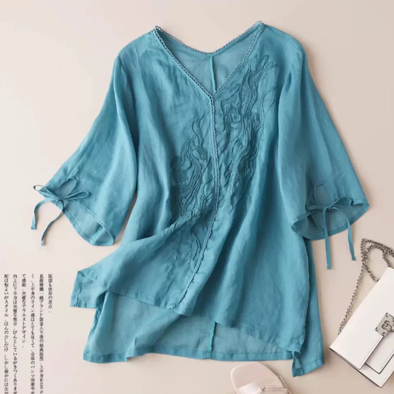 เสื้อลินิน เสื้อผ้าฝ้ายลินิน เสื้อเชิ้ตผ้าลินิน BY Zimo