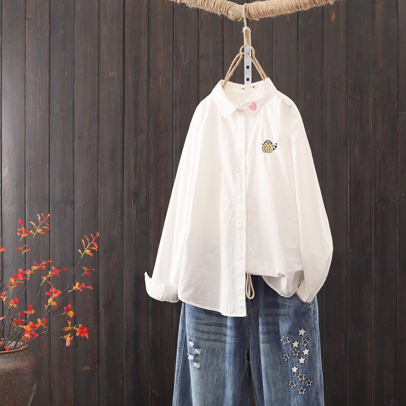 แบบเสื้อสวยๆ เสื้อผ้าฝ้ายลินิน เสื้อเชิ้ตผ้าลินิน