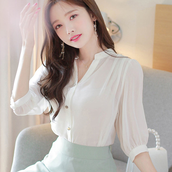 เสื้อชีฟองเกาหลี เสื้อชีฟองสวยๆ