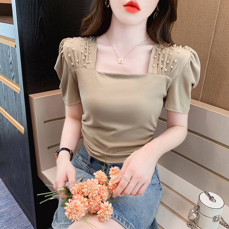 เสื้อผ้าวัยรุ่นเกาหลี เสื้อยืดวัยรุ่นผู้หญิง มีขนาด S M L XL