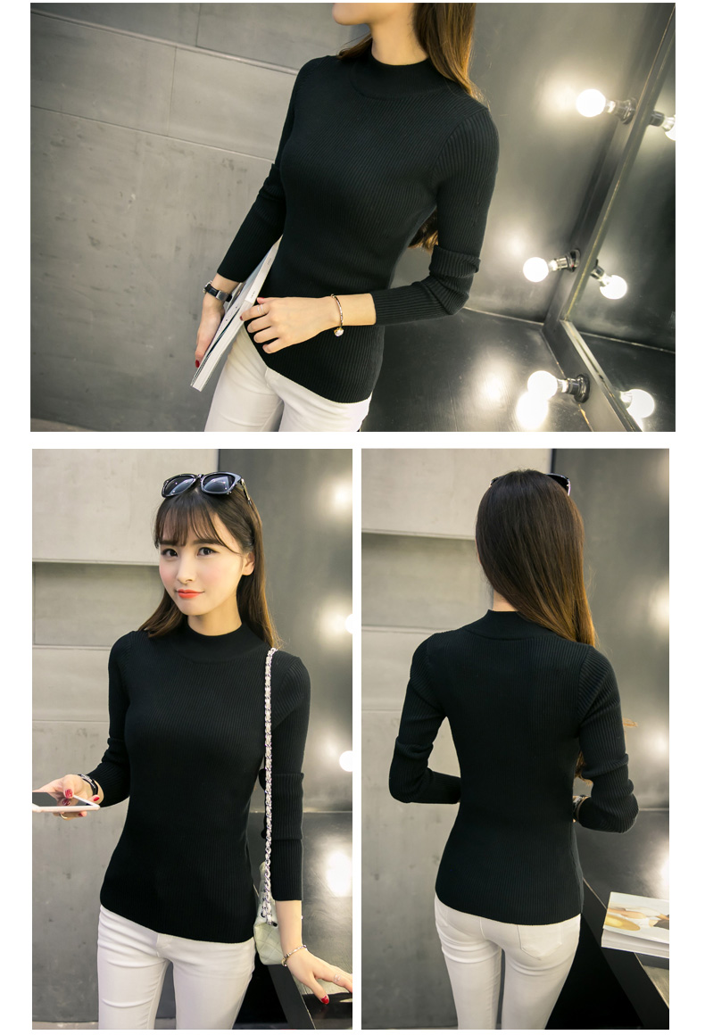 เสื้อสเวตเตอร์ ไหมพรมคอตั้ง ทอละเอียด มีลายในตัว ยืดได้เยอะ