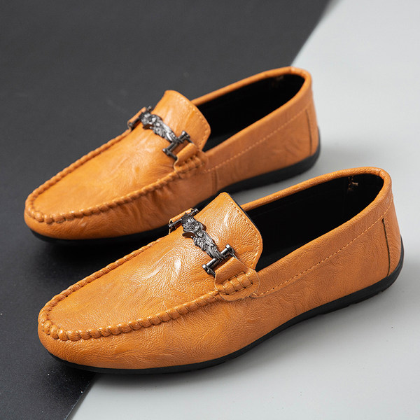 รองเท้าโลฟเฟอร์ชาย รองเท้าผู้ชาย รองเท้าแฟชั่นชาย รองเท้าหนังผู้ชาย Men Loafer Slip-On Shoes