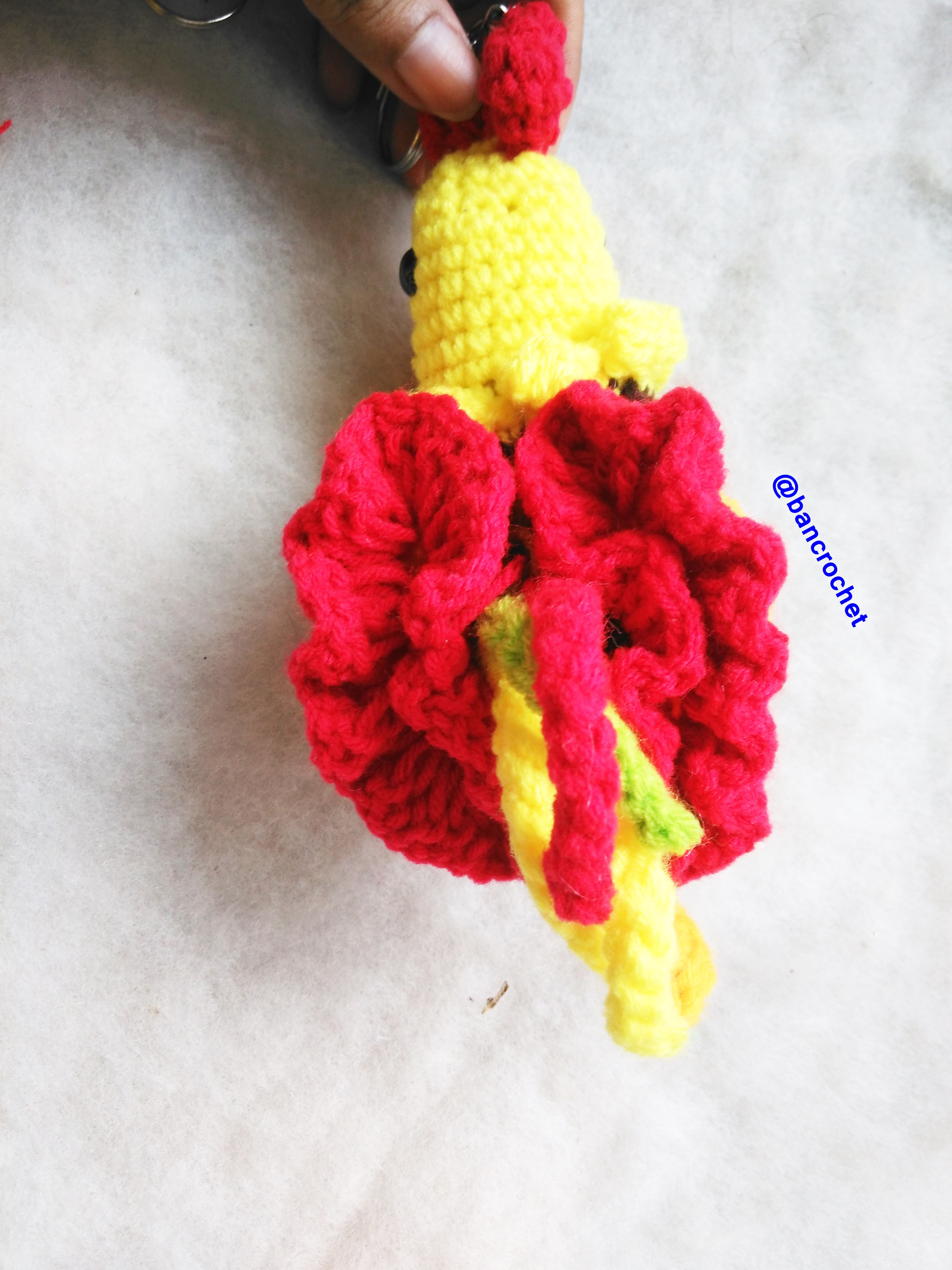 Bancrochet ไก่ถักโครเชต์ crochet chicken doll หลากสี 5 นิ้ว