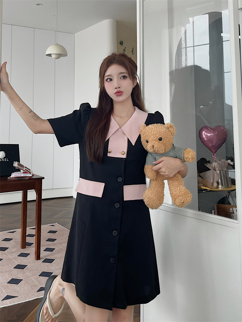 เดรสแขนสั้น มีไซส์ L-4XLอก 38-47 นิ้ว ใส่ได้ทั้งสาวหุ่นดีน่ารักจนถึงสาวอวบพลัสไซส์ จัดส่งฟรี! ทักแชทสั่งซื้อ