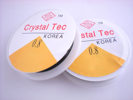 เอ็นยืดร้อยลูกปัด Crystal Tec ขนาด 0.8